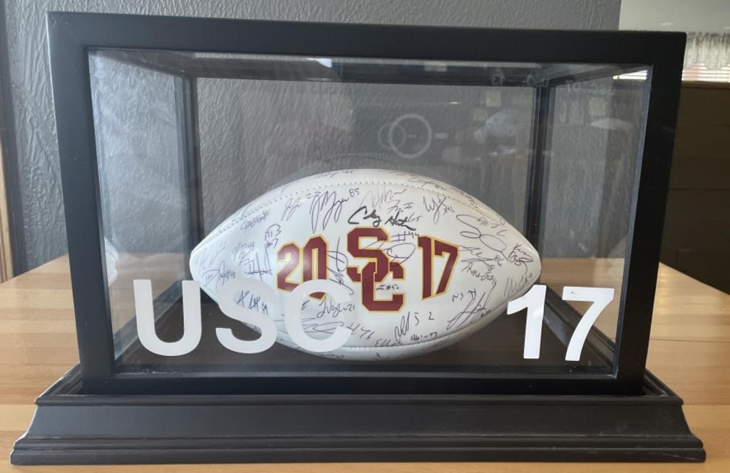 USC 2017 Signed Footlball