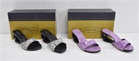New 2 Pairs of Luvshoe's Wedges Sandles sz 36