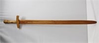 Wooden Sword Decor 38.5"