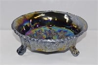Carnival Glass Butterfly & Berries Bowl