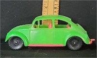 VW plastic Beetle - green and pink