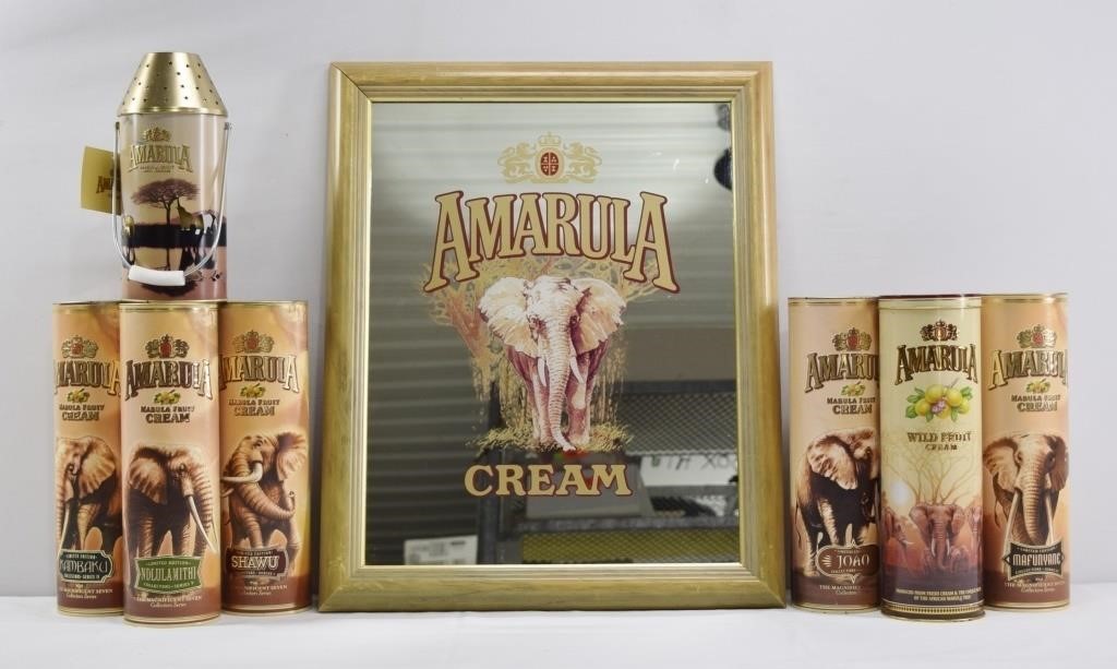 Amarula Cream Mirror & (7) Collector Tubes