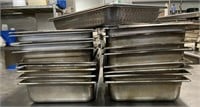 4" Hotel Pans & 2" Perforated Pan (20)