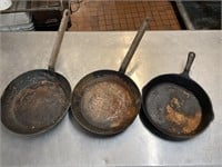 Wagner & Other Iron Skillets (3)