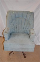Powder Blue Swivel Chair