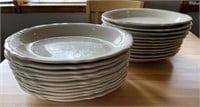 Homer Laughlin Oval Scalloped Plates (20)
