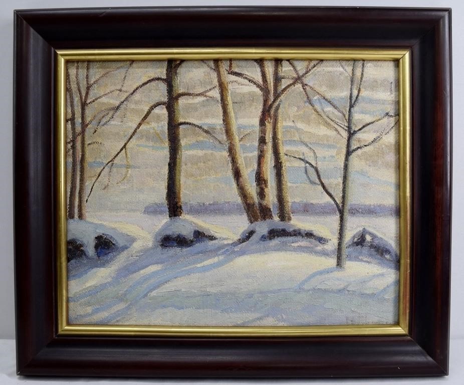 Scenic Oil on Board Painting - Signed