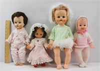 4 Pc Assorted Vintage Dolls