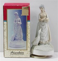 Porcelain Musical Figurine w Box