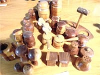 Wood Souvenir Salt & Pepper Shakers