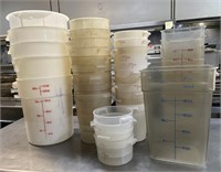 Plastic Food Storage Containers & Lids (62)