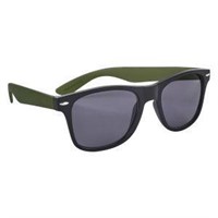 Black/Green Malibu Sunglasses