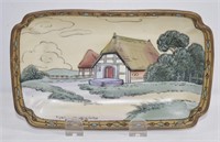 Rare Nippon Country Cottage Hand Painted Dish