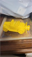 Vtg Avon bottle, yellow car