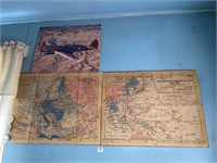 1939-1945 1941-1945 maps and plane image