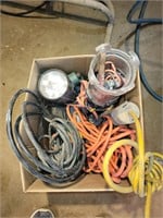 Flashlight and extension cords