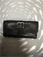 Genuine, leather, brown wallet