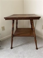 2 Tiered Parlor Table 24x24x28