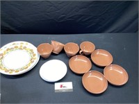Plastic Mushroom Plates and Cups