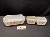 Pyrex Gooseberry Refrigerator Dishes