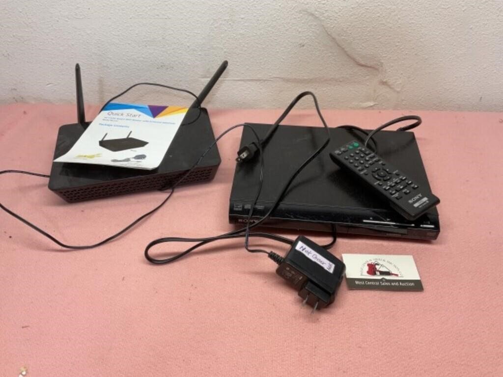 DVD player and wi fi router