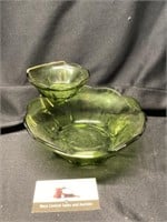 Glass Chip and dip bowl