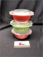 Small Pyrex Covered Dishes