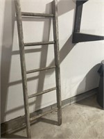 Rustic wood ladder