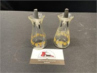 Pyrex Butterfly Gold Salt and Pepper Shakers