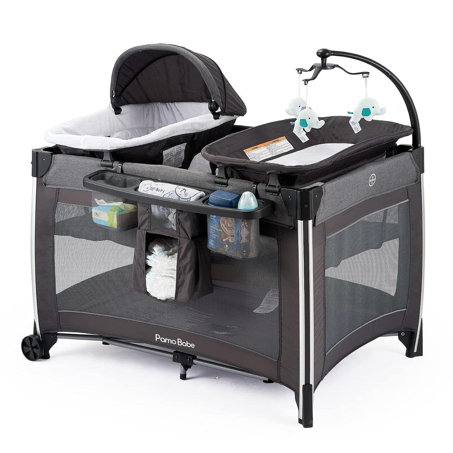 Pamo Babe 4 in 1 Portable Baby Crib Deluxe