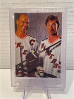 Gretzky/Messier Sports Magazine Promo Card