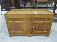 OAK CABINET WITH OUTLET