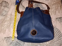 Very nice dooney and burke blue bucket purse ?