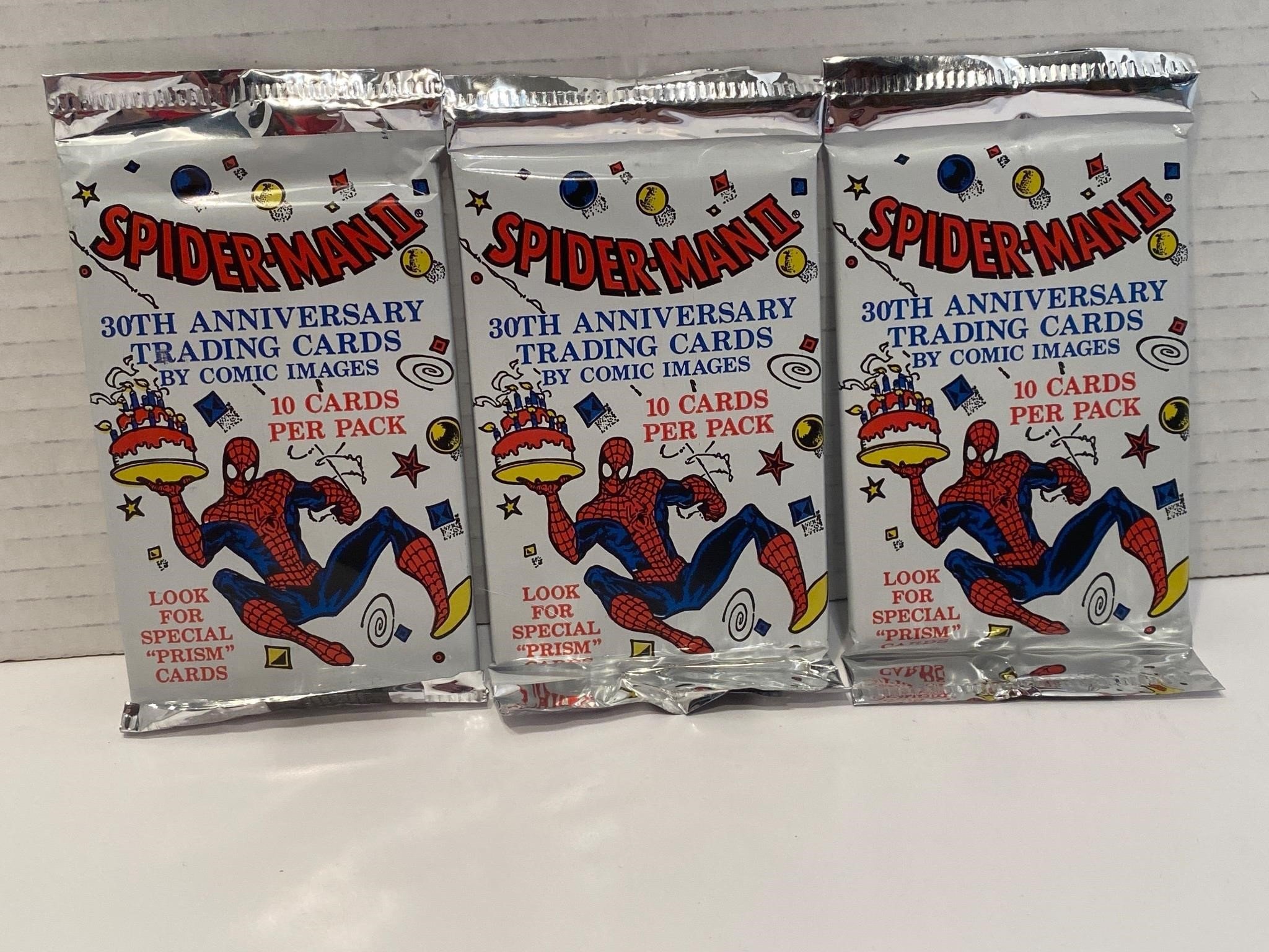 3 Unopened Packs of Marvel Comic Image Spider-Man