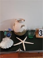 Accent Group ~ Vase ~ Star Fish ~ Silver Shell