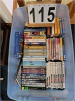 Tote of DVD's Mostly Seasons of Shows