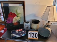 Decorative Vases ~ Lamp ~ Flag ~ Picture with