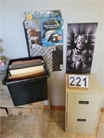 2 Drawer Metal File Cabinet ~ File Organizer ~