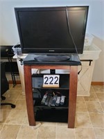 32" Sylvania TV and Stand 36 X 27 X 15