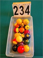 Set of Pool Balls