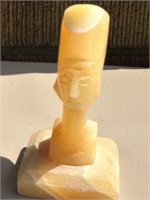 Nefertiti Alabaster Bust 4"