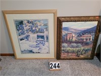 2 Pictures 1 Vineyard Picture ~ Still Life with