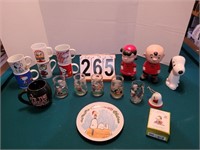 Peanuts Chalk Figures ~ Glasses and Cups