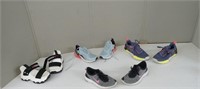 3 PAIRS OF SNEAKERS & PAIR OD SANDLES SEE DECPT.