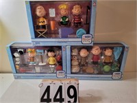 3 ~ Peanuts Figure Collection Sets Christmas