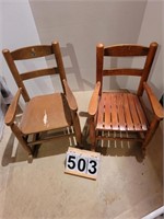 2 Childs's Rocking Chairs