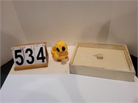 Vintage Duck Planter ~ Wooden Paper Box