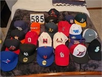 Tote of Professional Team Ball Caps ~