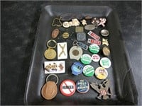 TOKENS, PINS, KEYCHAINS, MORE