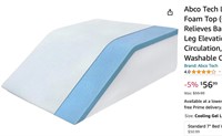 Abco Tech Leg Elevation Pillow with Foam Top